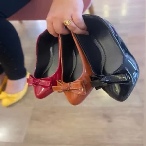 Sapatilha Verniz Com Laço